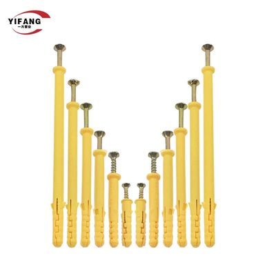 Ancore durevoli della vite del mattone, spina di parete vuota di plastica capa svasata